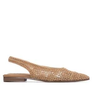 NEW XTI women's 14512403 flat ballet shoe in taupe